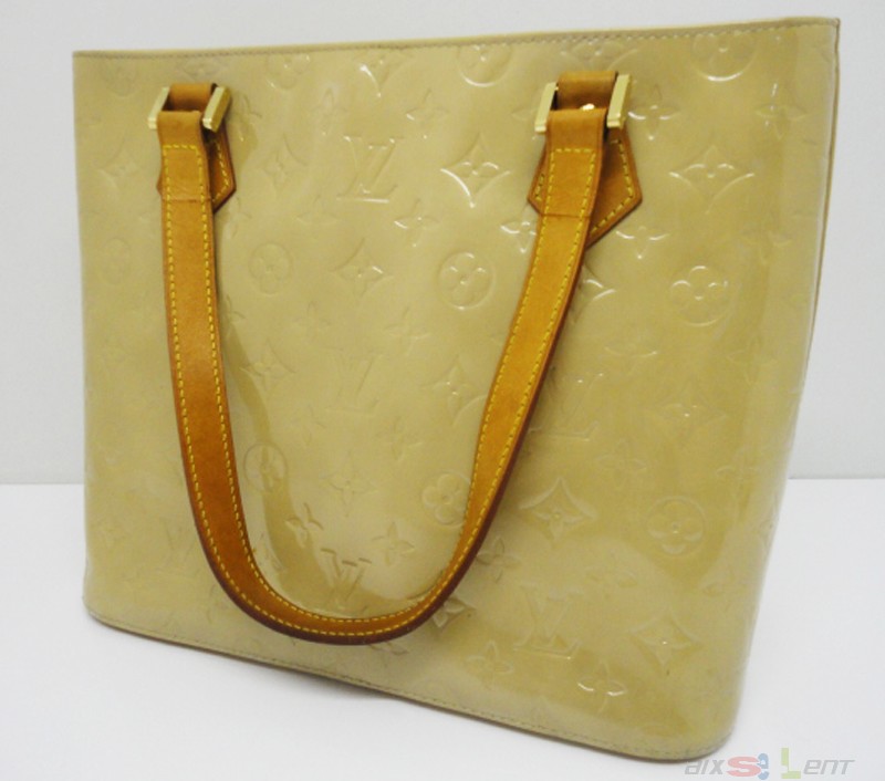 Louis Vuitton Damen Hand Tasche beige Lackleder Monogram Vernis Houston Leder | eBay