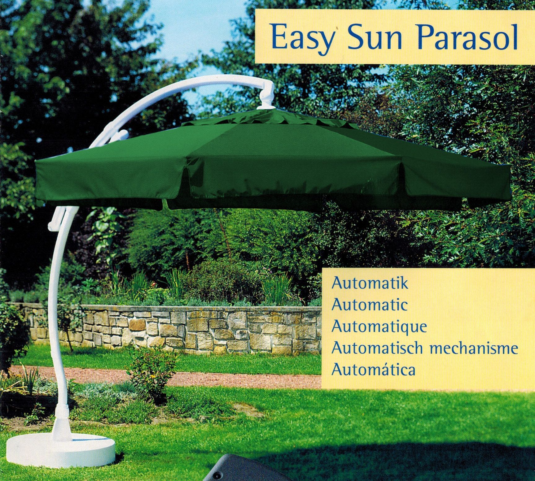 SUN GARDEN EASY SUN PARASOL Ampelschirm 350/8 Sonnenschirm AUTOMATIK