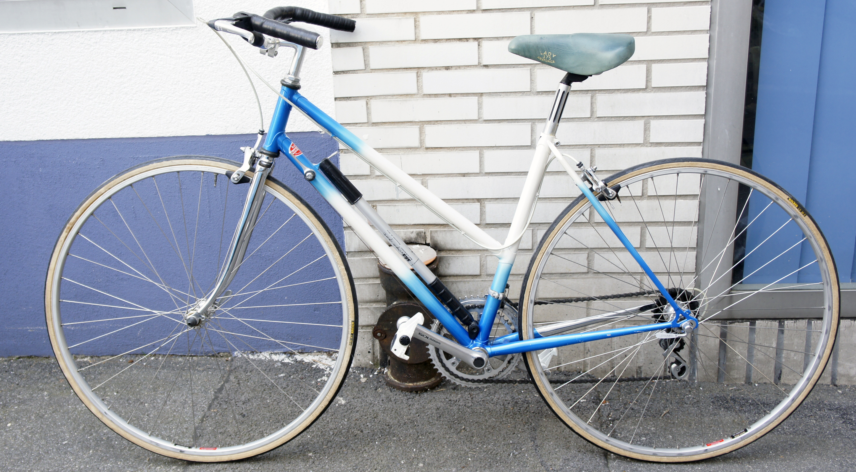 Damen Rennrad Fahrrad Blau Shimano 105 20 Zoll 12 Gang