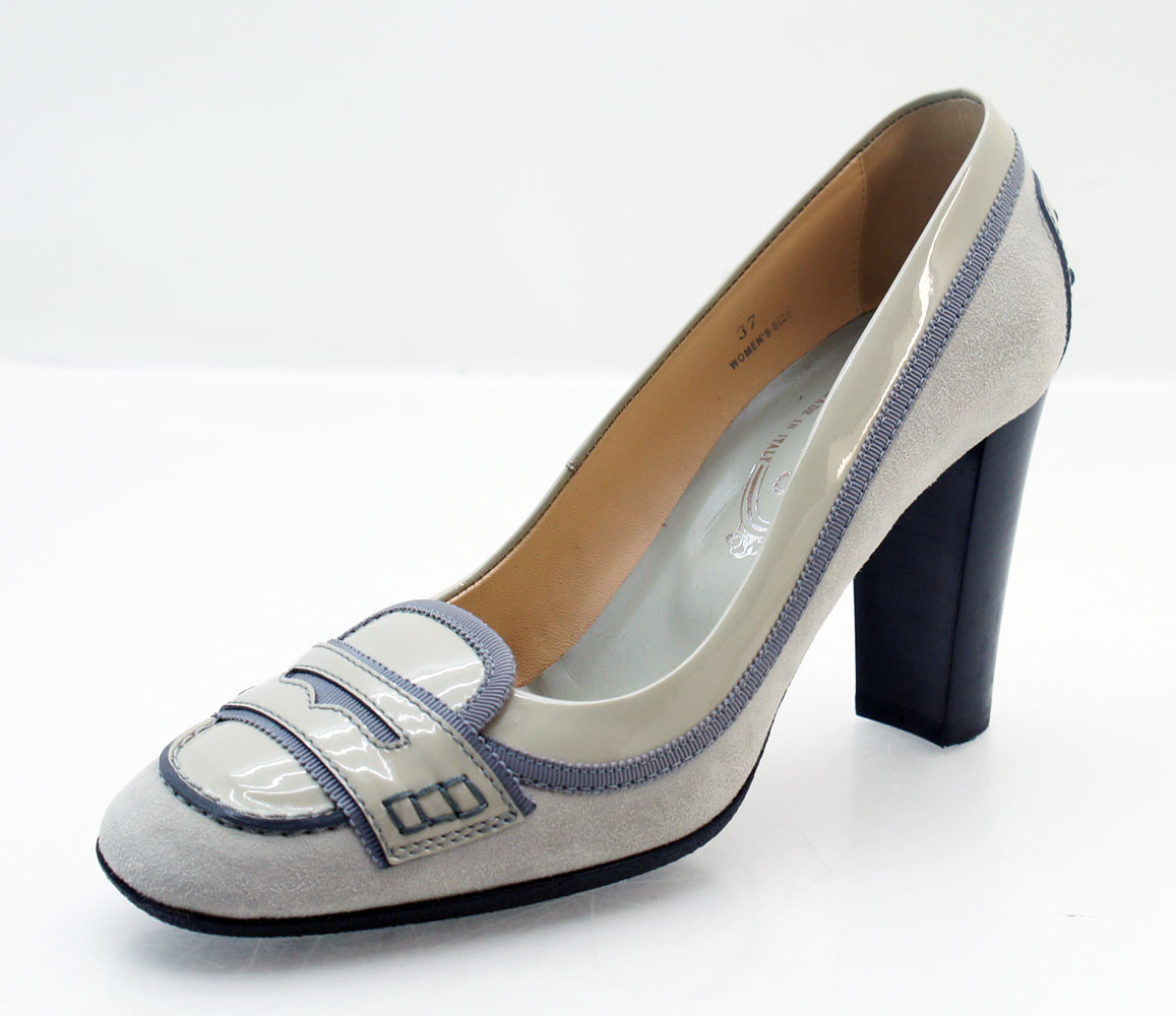 tod's block heel pumps