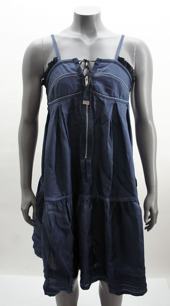 HIGH use Kleid Sommerkleid in Blau Gr.38 Interfashion Spa ...