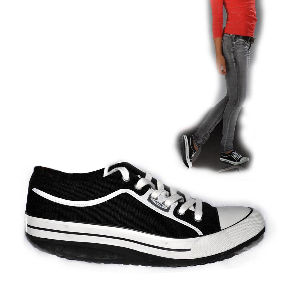 WALKMAXX Damen Freizeitschuhe Sneaker Canvas Sportschuh weiß WALKMAXX Freizeitschuhe Sneaker Canvas Sportschuh weiß Gr